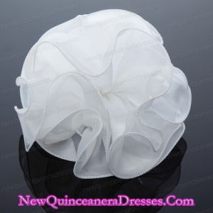 2014 Simple Organza White Summer Fascinators