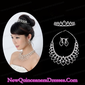 Gorgeous Alloy With Rhinestone Ladies Jewelry Sets