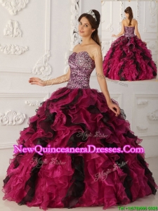 2016 Elegant Multi Color Ball Gown Floor Length Quinceanera Dresses