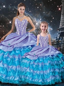 New Arrivals Ball Gown Beading and Ruffled Layers Macthing Sister Dresses