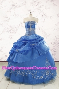 Exclusive Royal Blue Quinceanera Dresses with Appliques For 2015