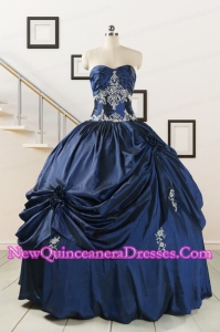 Trendy Sweetheart Quinceanera Gowns with Appliques