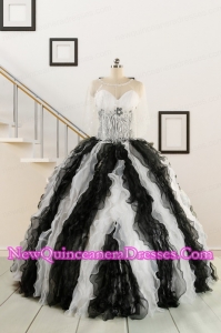 Discount Quinceanera Dress with Zebra and Ruffles