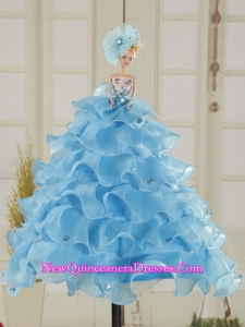 Cute Baby Blue Barbie Doll Dress in 2015