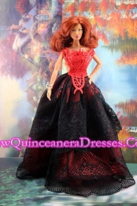 Exquisite Handmade Barbie Party Dress For Barbie Doll