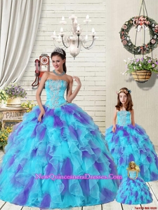 2015 New Arrival Multi-color Dress for Princesita with Beading and Ruffles