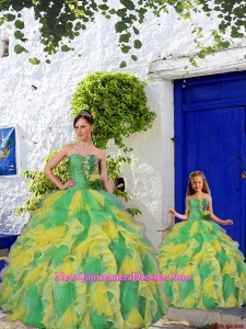 Most Popular Beading and Ruffles Princesita Dress in Multi-color