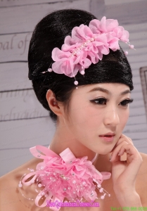 Popular Organza Pearl Multilayer Hair Combs For Party