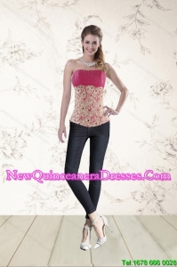 Perfect Beading Corset in Hot Pink