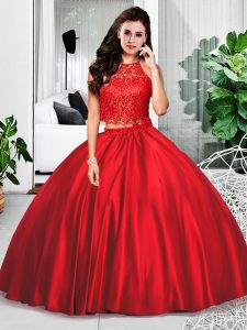 Best Selling Floor Length Wine Red Quinceanera Gowns Halter Top Sleeveless Zipper