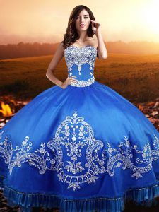 Elegant Sleeveless Beading and Appliques Lace Up Ball Gown Prom Dress