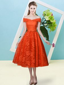 Free and Easy Off The Shoulder Cap Sleeves Lace Quinceanera Dama Dress Bowknot Lace Up