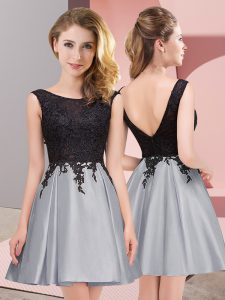 Custom Made Sleeveless Lace Zipper Dama Dress