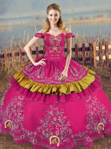 Sleeveless Embroidery Lace Up Vestidos de Quinceanera