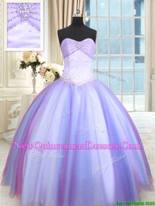 Multi-color Sweetheart Lace Up Beading 15 Quinceanera Dress Sleeveless