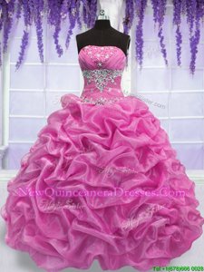 Affordable Sleeveless Beading Lace Up Sweet 16 Quinceanera Dress