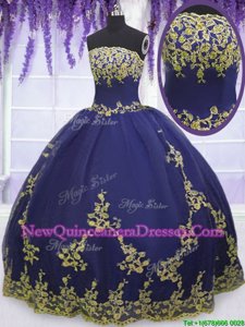 Wonderful Sleeveless Appliques Zipper Sweet 16 Dresses