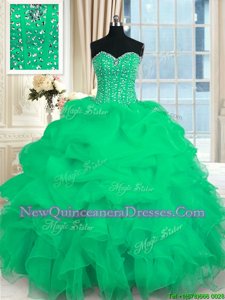 Glorious Floor Length Ball Gowns Sleeveless Turquoise 15 Quinceanera Dress Lace Up