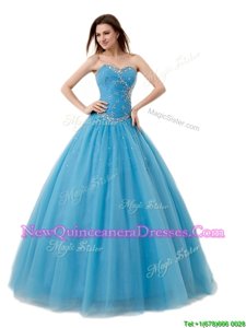 Stylish Sleeveless Lace Up Floor Length Beading and Ruching 15th Birthday Dress